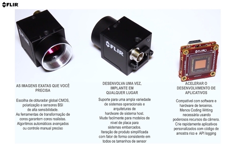 FLIR Blackfly S USB3 , Blackfly PoE GigE , High Performance Camera , Machine Vision Cameras - loja online