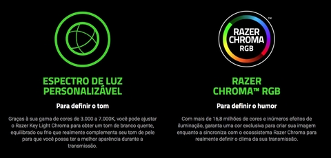 Razer Key Light Chroma l Customizable RGB Light Spectrum l Iluminação de Estúdio Profissional para Streaming l Gravação de Vídeo l Vídeo-Conferência l Controlável pelo PC , Telefone e Tablet l Luz Frontal Interativa l Fluxo Luminoso de 2.800 lumens l Controle WiFi pelo PC ou Telefone l Wi-Fi & Bluetooth l Todos os Tons de Branco e + 16.8 milhões de Cores l Dispositivo IoT l Expansível até 11 luzes l Compatível com Alexa, Apple Homekit & Google Assistant l Monte sua cena para uma transmissão que brilha - comprar online