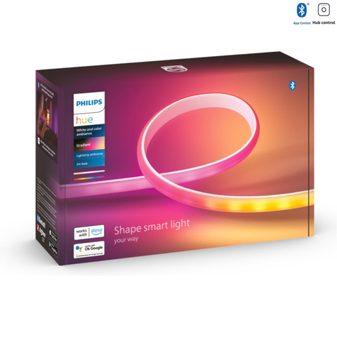 Nova Philips Hue Ambiance Gradient Lightstrip Nova Fita de LED Inteligente Base Kit 2 metros - tienda online