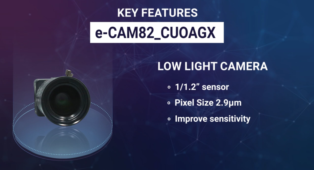 e-Con Systems e-CAM82_CUOAGX 8MP | 4K SONY STARVIS™ IMX485 | Ultra Low Light Camera para o NVIDIA® Jetson AGX Orin™ e Jetson AGX Xavier™ - Loja do Jangão - InterBros