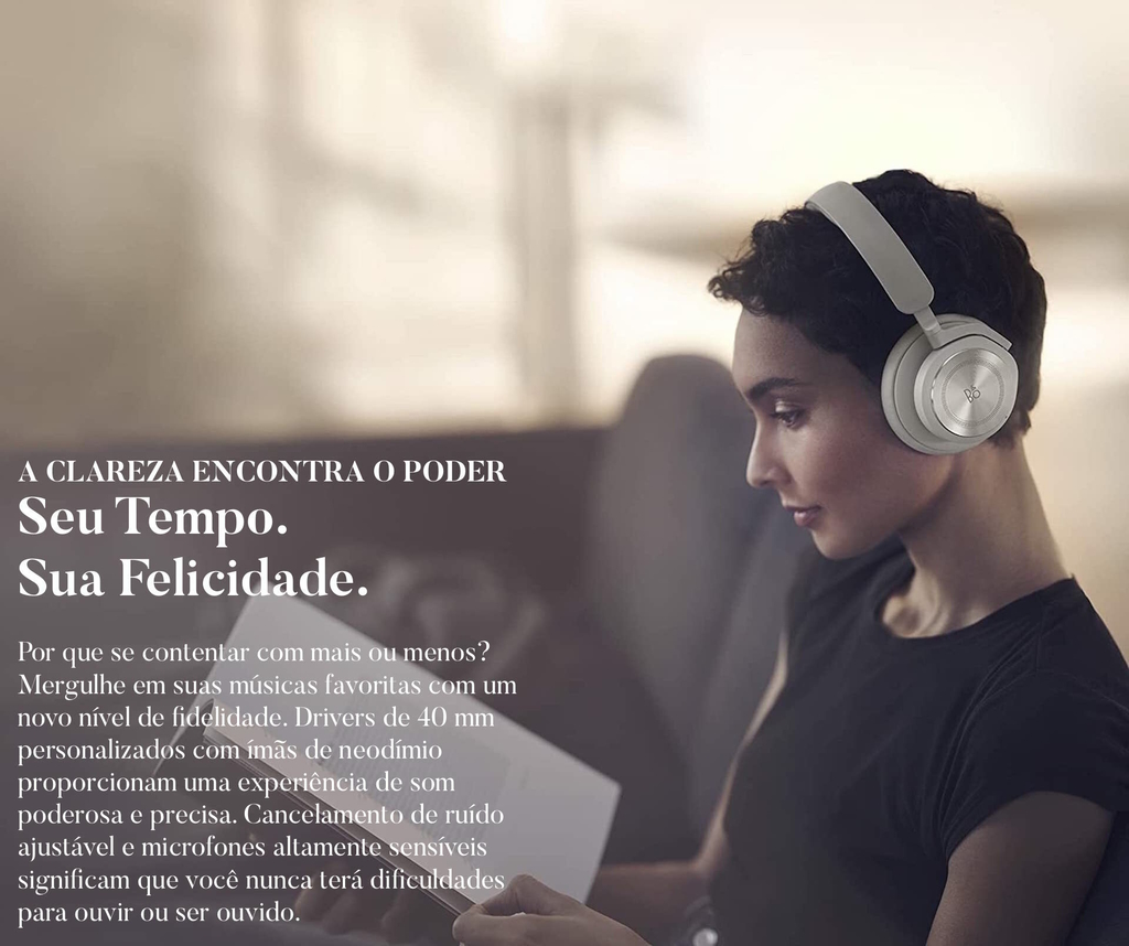 Bang & Olufsen Beosound HX l Over-Ear Headphones l Noise-Canceling Wireless l Cancelamento de ruído ativo adaptativo l Modo de transparência l Até 40 horas de bateria l Até 12 metros de alcance l Escolha a cor on internet