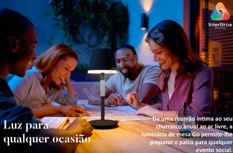 Philips Hue Go Portable Table Lamp Luminária Portátil de Mesa - loja online