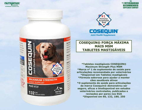 Cosequin Ds Plus Msm Cães 132 Tabletes Mastigáveis - comprar online