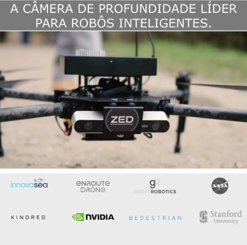 Stereolabs ZED 2i Ai Stereo Depth Camera IP66 | Distância Focal das Lentes 2.1 mm | With Polarizer - comprar online