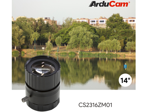 Arducam CS-Mount Lens Kit for Raspberry Pi HQ Camera (Type 1/2.3), 6mm to 25mm Focal Lengths, 65 to 14 Degrees, Telephoto, Wide Angle, Pack of 5 , LK004 on internet