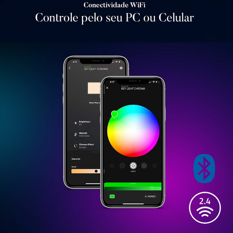 Razer Key Light Chroma l Customizable RGB Light Spectrum l Iluminação de Estúdio Profissional para Streaming l Gravação de Vídeo l Vídeo-Conferência l Controlável pelo PC , Telefone e Tablet l Luz Frontal Interativa l Fluxo Luminoso de 2.800 lumens l Controle WiFi pelo PC ou Telefone l Wi-Fi & Bluetooth l Todos os Tons de Branco e + 16.8 milhões de Cores l Dispositivo IoT l Expansível até 11 luzes l Compatível com Alexa, Apple Homekit & Google Assistant l Monte sua cena para uma transmissão que brilha - tienda online