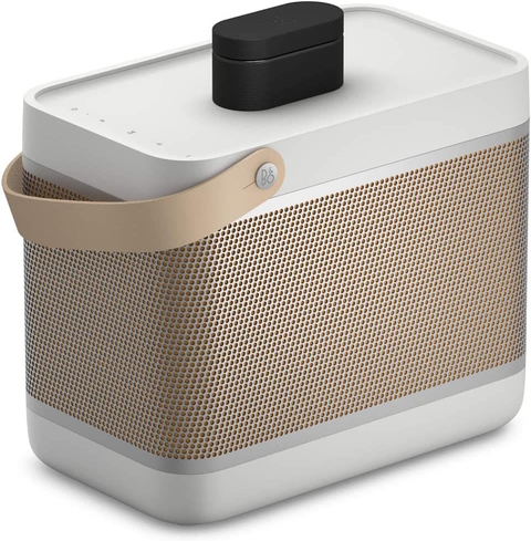 Bang & Olufsen Beolit 20 l Portable Bluetooth 360º Light Speaker l Auto Falante Bluetooth Portátil & Leve l 8 horas de Bateria 3200 mAh l Wireless Charging Pad l Painel de Carregamento Sem Fio l Poderoso Portátil de 240W l Recomendado para áreas de 10m² até 50m²