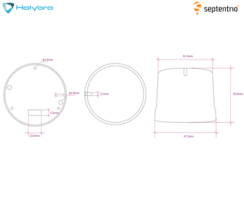 Holybro H-RTK F9P Ultralight U-Blox ZED-F9P High Precision GPS 12053 - tienda online