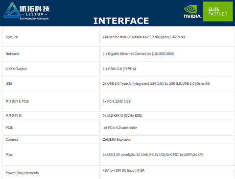 Leetop Carrier Board A505 for NVIDIA JETSON AGX XAVIER e ORIN AGX - tienda online