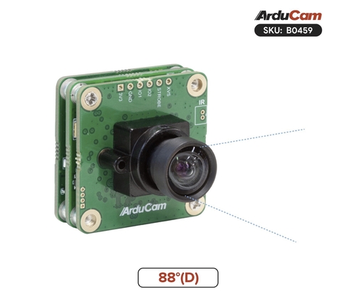 Arducam 12MP IMX477P USB 3.0 Camera with M12 Fixed Focus Lens , Nvidia Jetson , B0459 , B0459C