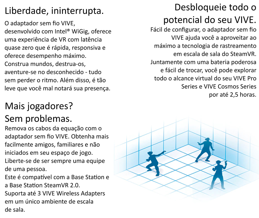 HTC VIVE Pro 2 Headset l Resolução 5K l Taxa de 120 Hz l Campo visão 120° l 99HASW001-00 - Loja do Jangão - InterBros