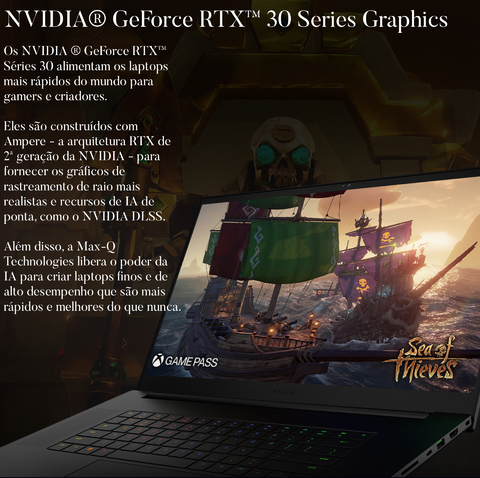 Imagem do Razer 17.3" Razer Blade 17 Gaming Laptop, 16GB RAM |, 1TB 4.0 SSD , RZ09-0423QED3-R3U1