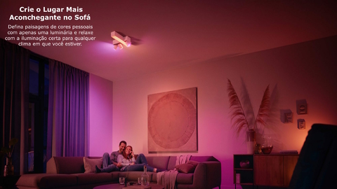 Philips Hue White & Color Ambiance Centris l Smart 3-Spots Ceiling Bar l Luminária de Teto l Ajuste cada Luz Individualmente l Poderoso Fluxo Luminoso 2.810 lumen l Compatível com Alexa, Apple Homekit & Google Assistant | Funciona com Bluetooth e/ou com a Hue Bridge - tienda online