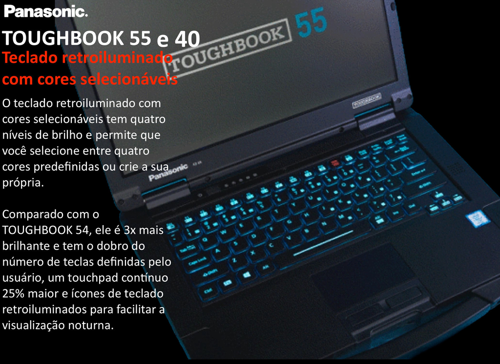 Panasonic TOUGHBOOK 40 14" Rugged Laptop , Intel Core i7-1185G7 (up to 4.8GHz), 16GB, 512GB SSD, Display 14" FHD Touchscreen, Intel Wi-Fi 6, Bluetooth, 5MP Webcam, IP66 , FZ-40CCAAXAM