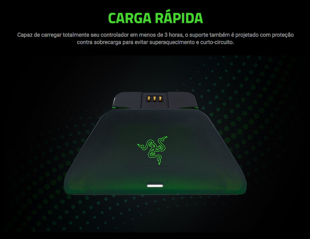 Imagen de Razer Wireless Controller & Quick Charging Stand l Controller & Suporte de Carregamento l Carga Rápida l Compatível com Xbox Series X|S e Xbox One l Requer Xbox Wireless Adapter