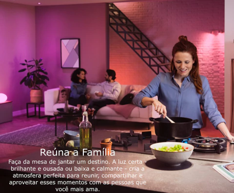 Philips Hue White & Color Ambiance Starter Kit l 3 Lâmpadas + Hue Bridge l Compatível com a Alexa, Apple Homekit & Google Assistant - tienda online