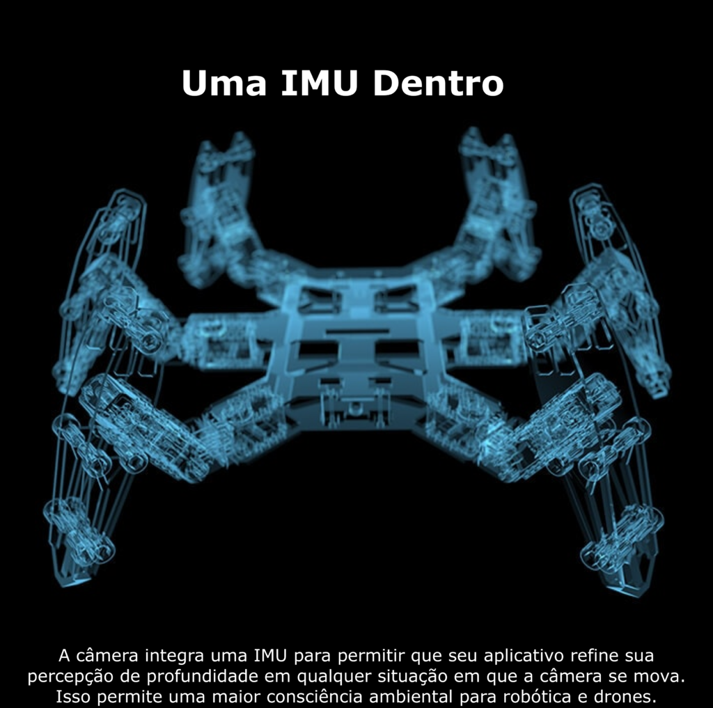 Intel Realsense Stereo Depth 3D Camera IMU Integrado D455