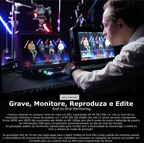 Atomos Neon Series 24" 4K | 10-Bit HDR Cinema Monitor-Recorder | for On-Set and In-Studio Production - loja online