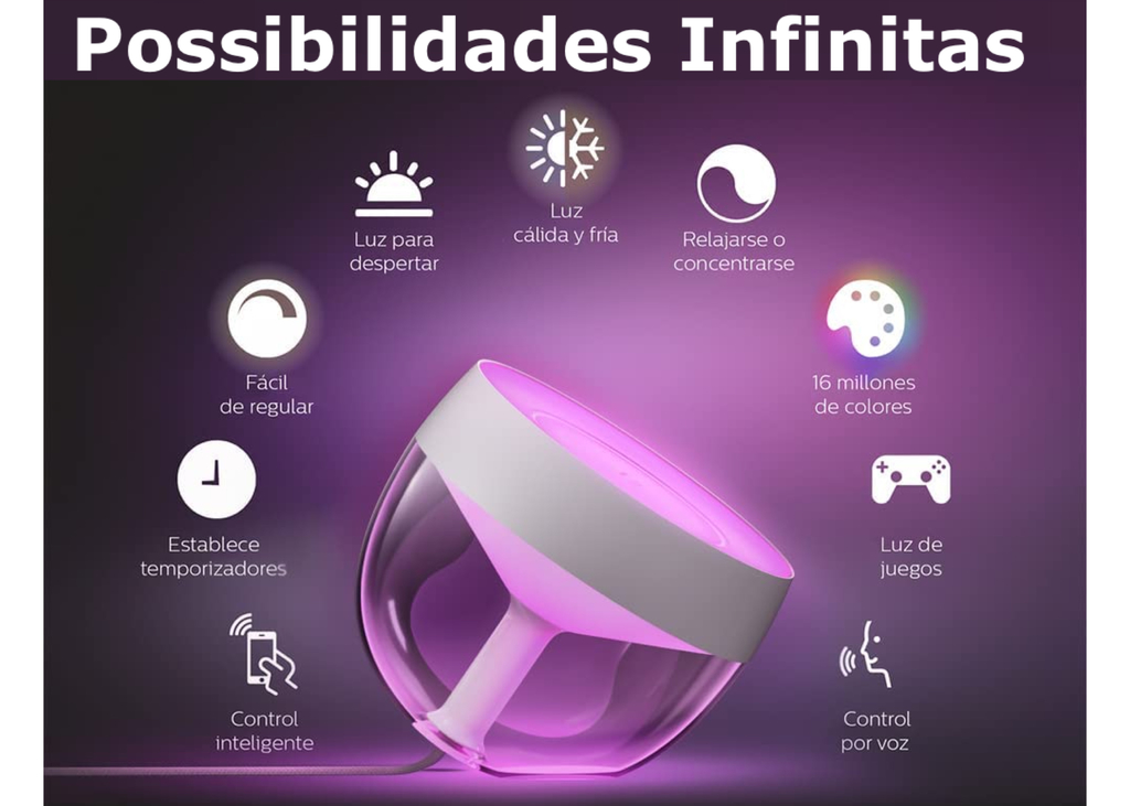 Image of Philips Hue Iris White l White and Color Ambiance l Bluetooth Table Lamp Smart Lighting l 2ª Geração l Luminária de Mesa e Piso l Compatível com Alexa, Apple Homekit & Google Assistant | Funciona com Bluetooth e/ou com a Hue Bridge