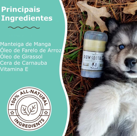 Bálsamo Curativo Orgânico Almofadas Patas Paw Soother Cães