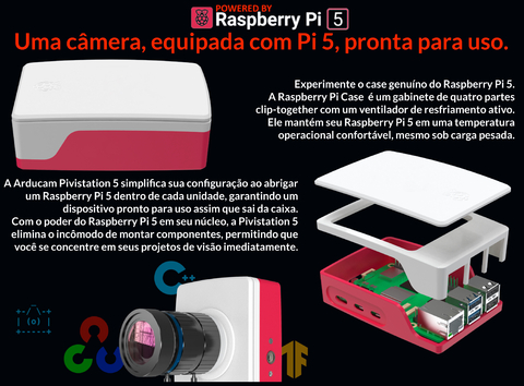 Imagem do Arducam Pivistation 5 Darksee, 8.3MP Sony STARVIS 2 IMX678 Ultra Low Light All-in-one Raspberry Pi 5 Camera Kit , B0504