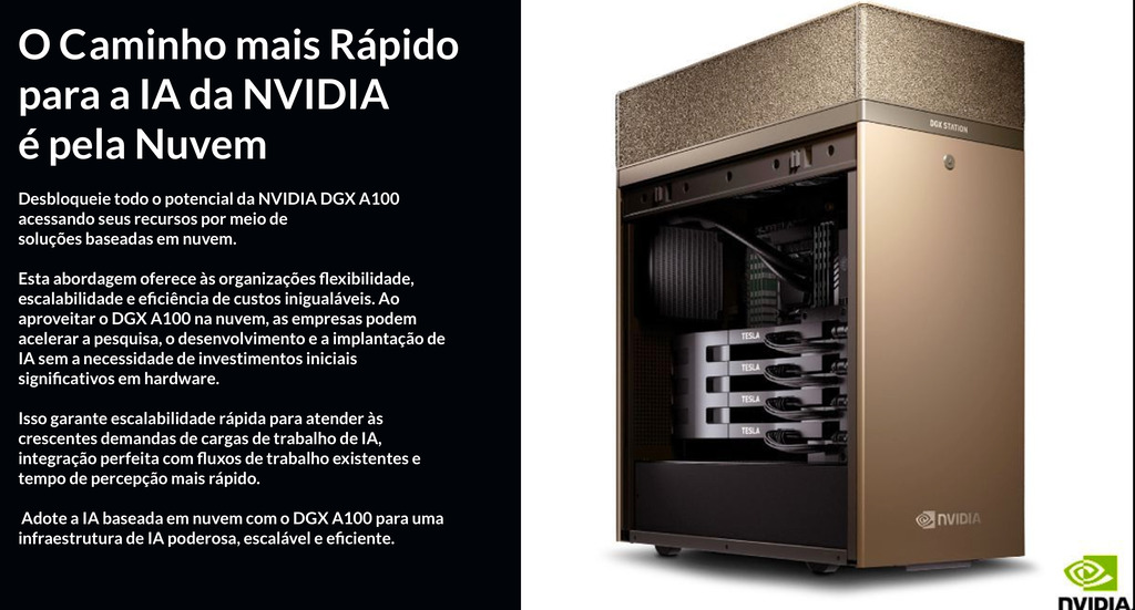 NVIDIA DGX STATION A100 320GB - Loja do Jangão - InterBros