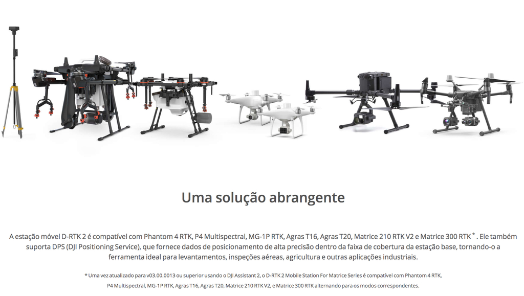 DJI D-RTK 2 High Precision GNSS Mobile Station l Estação Base Móvel l Drones UAV l Compatível com Agras, Matrice 300 RTK e Phantom 4 RTK l Pronta Entrega