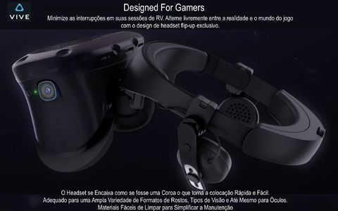 Imagem do HTC VIVE Pro Eye VR Headset l Somente o Headset l + VALVE INDEX Controllers l 99HAPT005-00