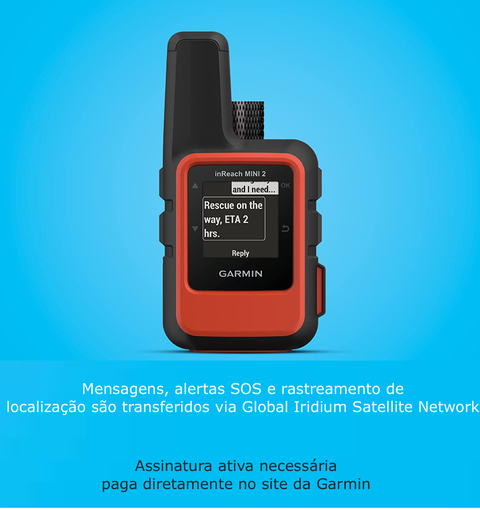 Garmin inReach Mini 2 Compact Satellite Communicator | + Mini Dive Case | + BackPack | Hiking Handheld | Comunicador via Satélite e Navegação GPS | Mensagens bidirecionais | 100% de Cobertura Global via Satélite com Iridium | SOS Interativo Global Bidirecional | Rastreamento e Compartilhamento de Localização | 14 Dias de Bateria - comprar online