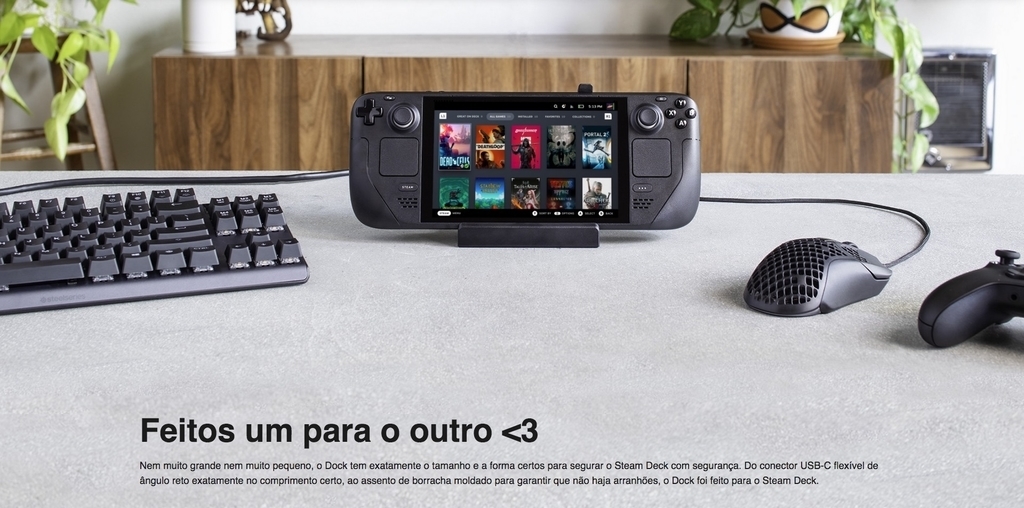 Imagen de Valve Handheld Steam Deck l 256GB NVMe SSD l 7" Touchscreen l All-in-one portable PC gaming l Full-featured gaming PC l PC Gamer Portátil l Recursos completos de PC l O portátil para jogos mais poderoso e completo do mundo l O dispositivo gamer mais esperado dos últimos anos