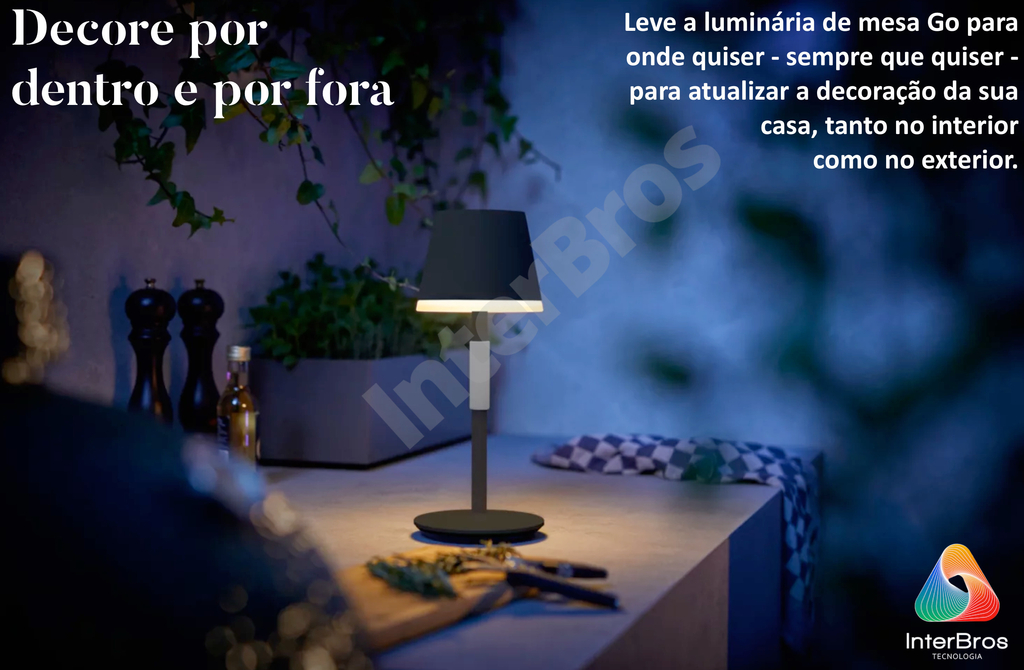 Philips Hue Go Portable Table Lamp Luminária Portátil de Mesa