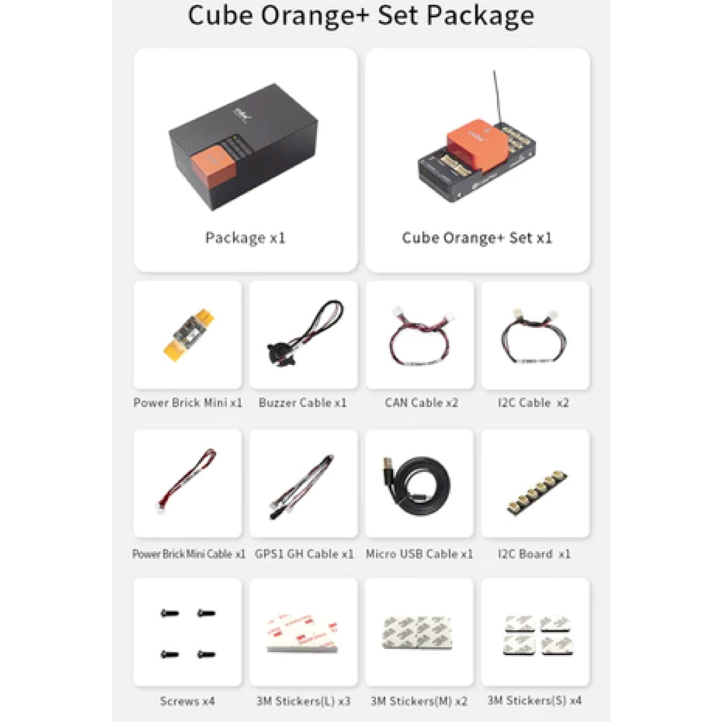 CubePilot Cube Orange+ Standard Set Carrier Board ADS-B (IMU V8) - comprar online