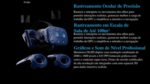 Imagem do HTC VIVE Pro Eye Enterprise VR System l Eye Tracking l 99HARJ000-00