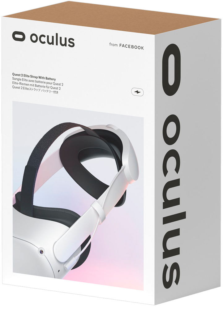 Elite Strap Meta Quest 2 l Com Bateria Integrada l Original Oculus Quest 2 Elite Strap with battery l Para maior conforto l + 3 horas de reprodução VR l Melhora 1.000% a jogabilidade