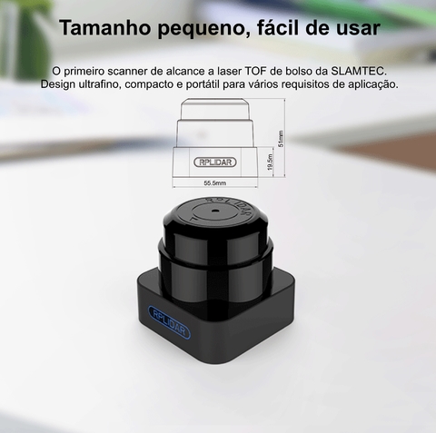 Image of Slamtec RPLiDAR S1 360° ToF Laser Scanner l 40 Meters Distance Module