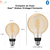 Philips Hue White Ambiance Dimmable Smart Filament G25 l Lâmpada Globo l LED de Filamento Vintage l 1ª Geração l Mais Brilhantes l Branco Quente a Branco Frio | Compatível com Alexa, Apple Homekit & Google Assistant | Funciona com Bluetooth e/ou com a Hue Bridge