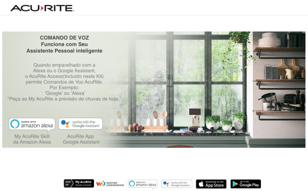 AcuRite Iris 5-in-1 Estação Meteorológica Digital Compatível com a Alexa e Google WiFi e Internet Conectada - Loja do Jangão - InterBros