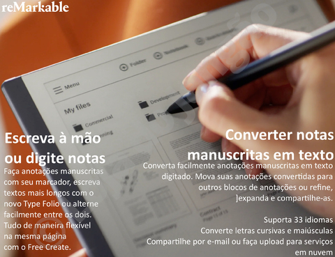 Remarkable TYPE FOLIO , Teclado com Book Folio Integrado