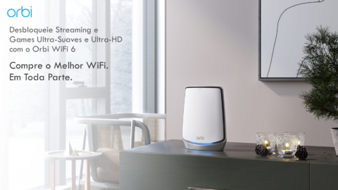 Netgear Orbi RBS750 Triband Mesh Wifi6 | Satélite Adicional para as Linhas RBK752 , RBK753 e RBK754 | Extende o WiFi em até 232m² - Loja do Jangão - InterBros