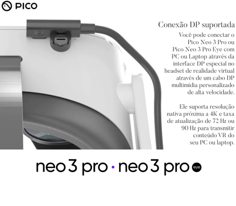 Imagem do Pico Neo 3 Pro Eye Business , VR Headset All-in-one , 8GB RAM , 256GB ROM