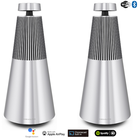 Bang & Olufsen Beosound 2 l Natural Aluminium l Wireless Multiroom Speaker l Auto Falante Multi-Room 360º l Acoustic Lens Technology l WiFi & Bluetooth l Chromecast & Google Assistant Integrados l Compatível com Apple 2 & Spotify Connect l Recomendado para áreas de 10m² até 60m² - comprar online