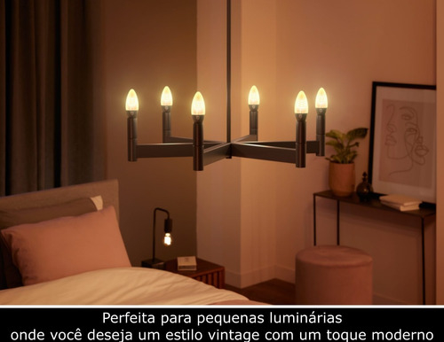 Philips Hue Branca E12 Bluetooth | Filamento | Retrô Vintage | Vela | Candelabro | Kit6 - Loja do Jangão - InterBros