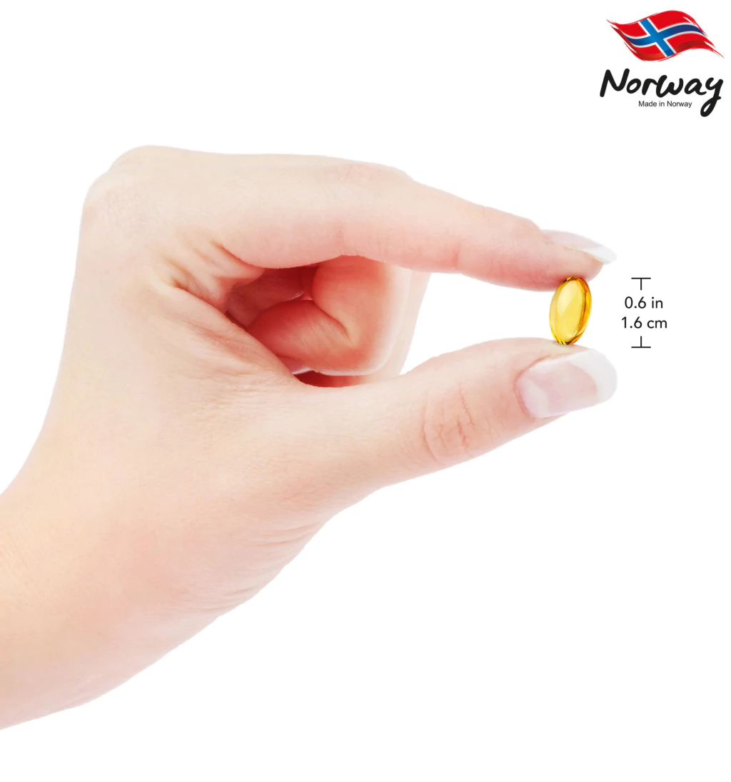 Rosita Extra Virgin Cod Liver Oil Softgels, Suplemento Alimentar Premium, Puro Óleo Extra Virgem de Fígado de Bacalhau, Made in Noruega - buy online