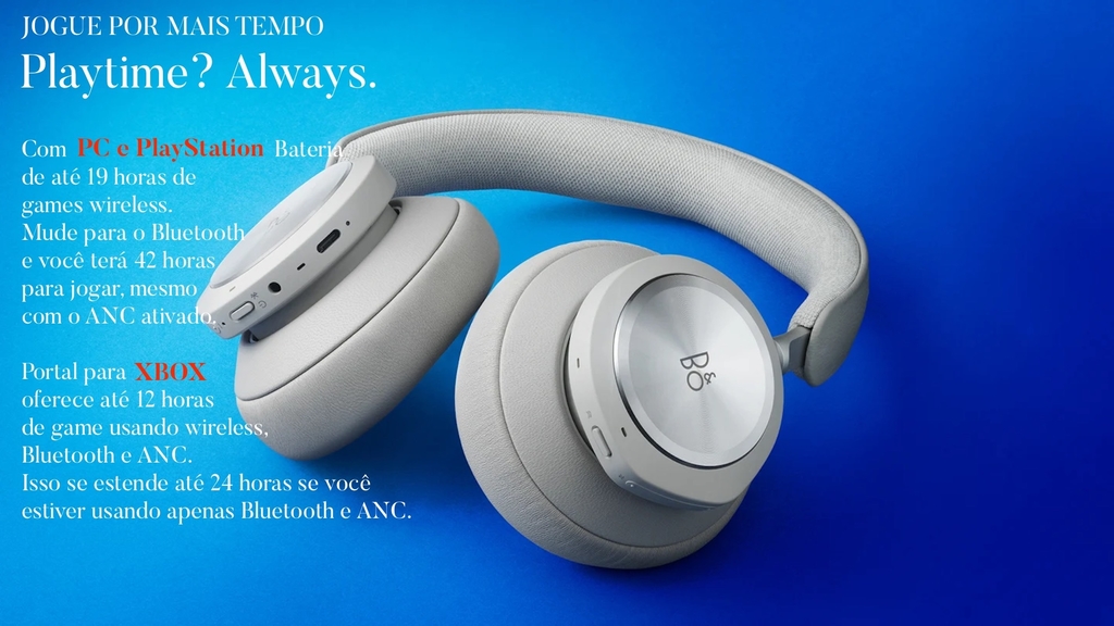 Bang & Olufsen Beoplay Portal l Versão para Xbox Series, Nintendo Switch e Mobile l Elite Gaming Headset l Over-Ear Wireless Headphones l Virtual Surround 3D Sound l Dolby Atmos e ANC Avançados e Ajustados para games l Virtual Boom Arm l Bateria de até 24 horas l Escolha sua Cor - tienda online