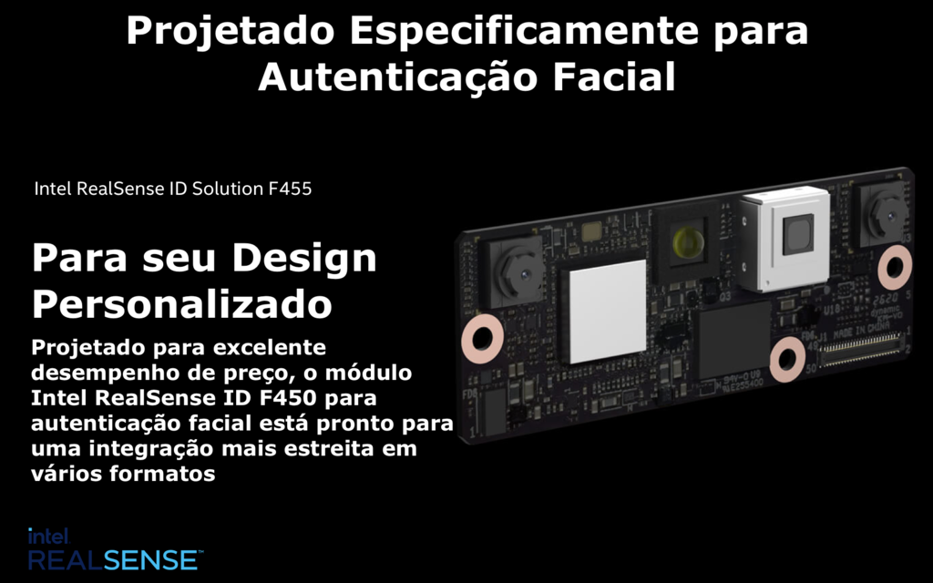 Intel Realsense ID F455 Peripheral l Câmera Stereo l Reconhecimento Facial