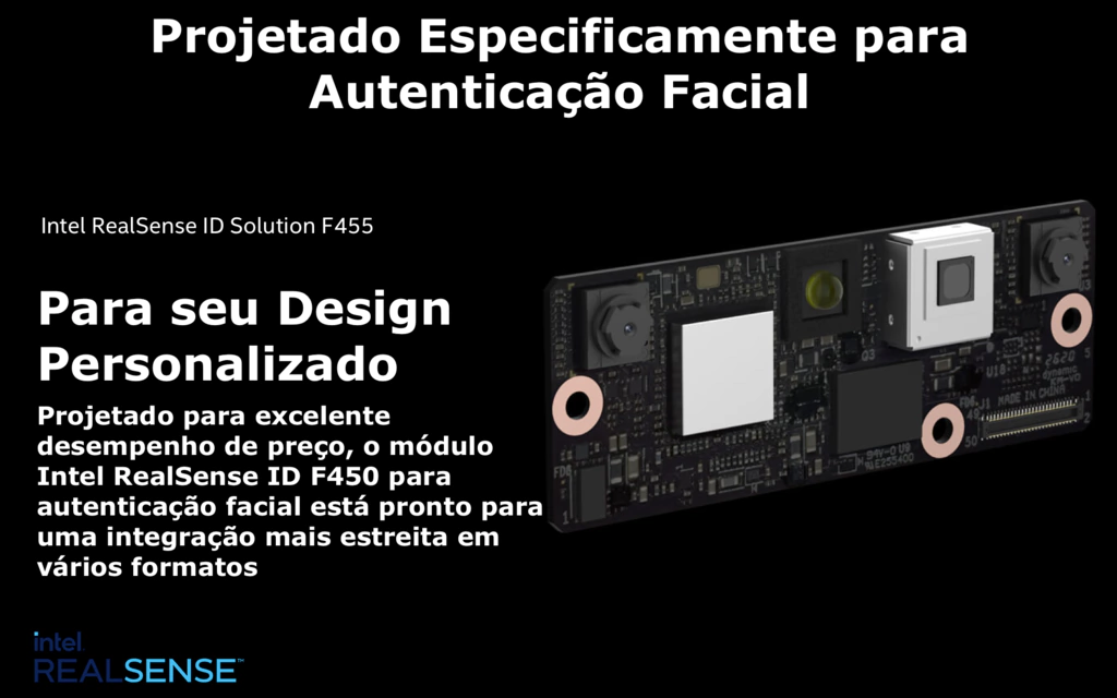Intel Realsense ID F455 Peripheral l Câmera Stereo l Reconhecimento Facial