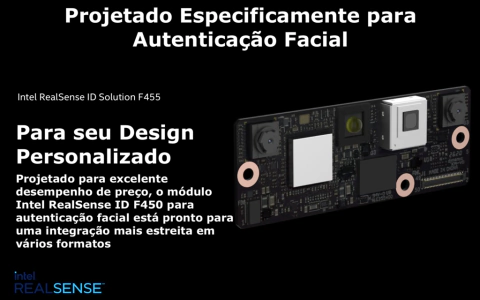 Intel Realsense ID F455 Peripheral l Câmera Stereo l Reconhecimento Facial