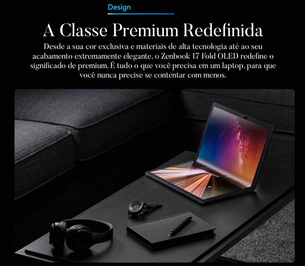 ASUS 17.3" l Zenbook 17 Fold Touchscreen l OLED Multi-Touch Laptop l Laptop Tablet Dobrável l Cheio de Tecnologias Inovadoras l 1.1 GHz Intel Core i7 10-Core (12th Gen) l 17.3" 2560 x 1920 OLED Touchscreen l 16GB LPDDR5 | 1TB M.2 PCIe 4.0 SSD l Integrated Intel Iris Xe Graphics l UX9702AA-XB79FT - buy online