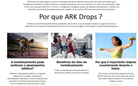 ARK Drops Impulsionador Natural de Desempenho na internet