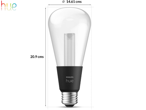 Image of Philips Hue Lightguide ST70 Edison Smart LED Bulb , Bluetooth , WiFi